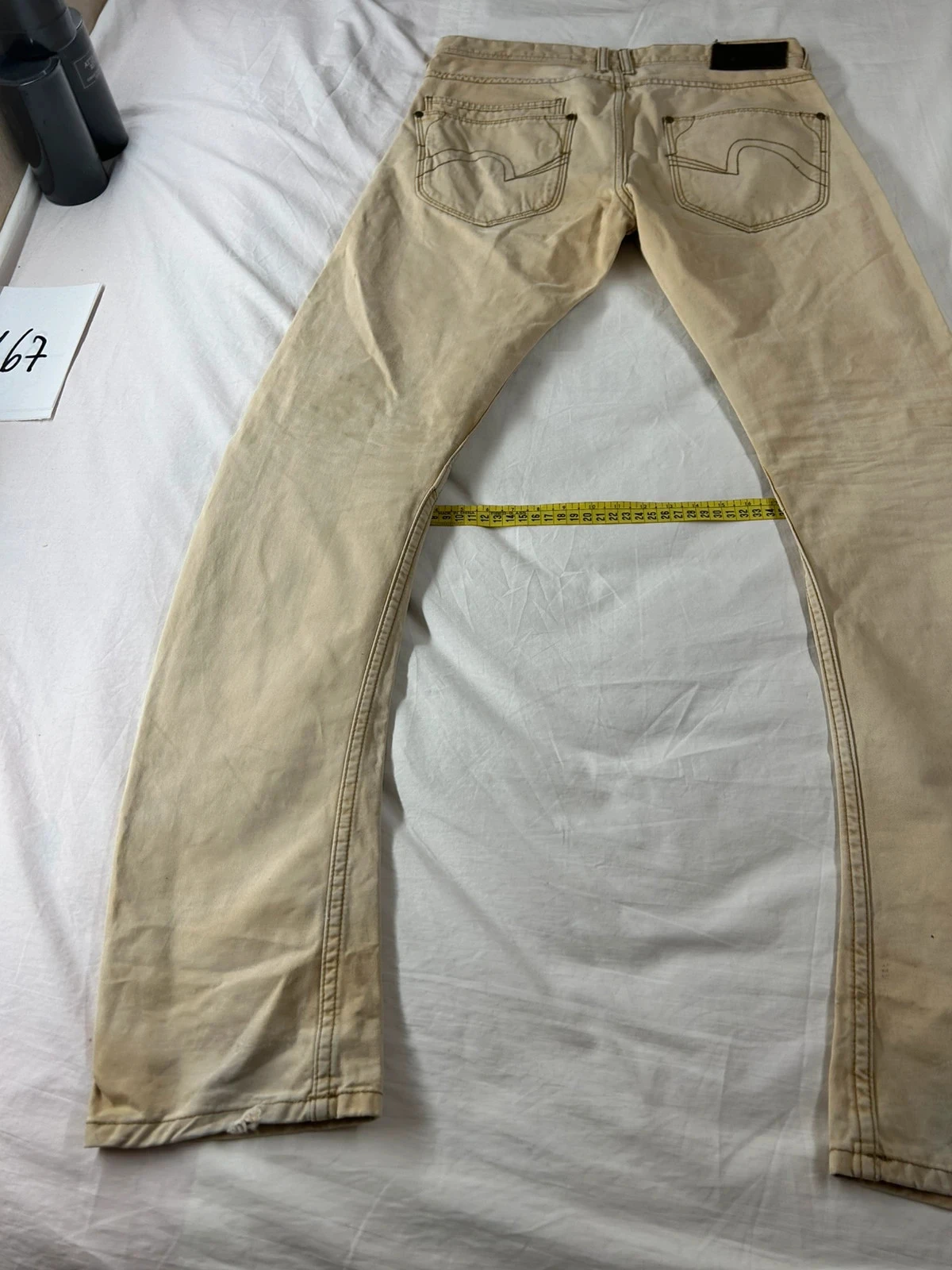 Jean skinny beige crème vintage Jules – photo 17